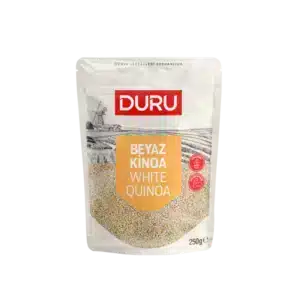 Graines de quinoa blanc 250 g DURU riches en protéines et parfaites pour une alimentation équilibrée