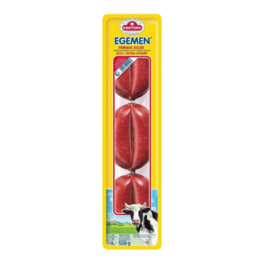 Sucuk 500 g parmak EGEMEN EGETURK au goût épicé et à la texture généreuse