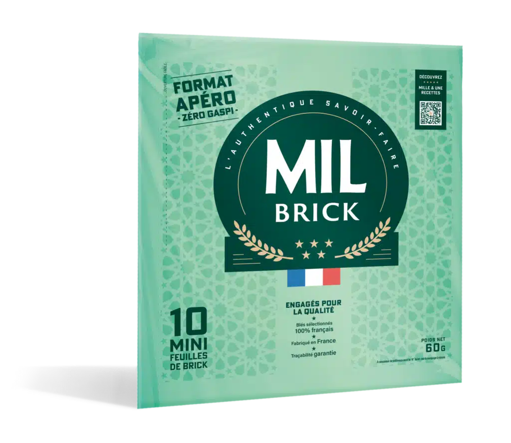 Feuilles de brick apéro MILBRICK fines et croustillantes idéales pour des préparations salées ou sucrées