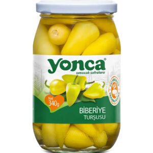 Piment fort jaune Biberiye 340 ml YONCA au goût relevé et à la couleur éclatante