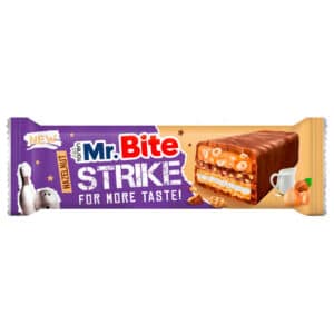 Gaufres noisettes et lait 40 g STRIKE Mr BITE à la texture croustillante et au goût délicat