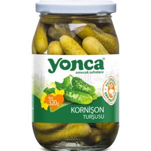 Cornichons 370 ml YONCA croquants et savoureux en saumure