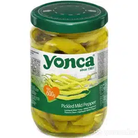 Piment doux en saumure 580 ml YONCA aux saveurs douces et texture croquante