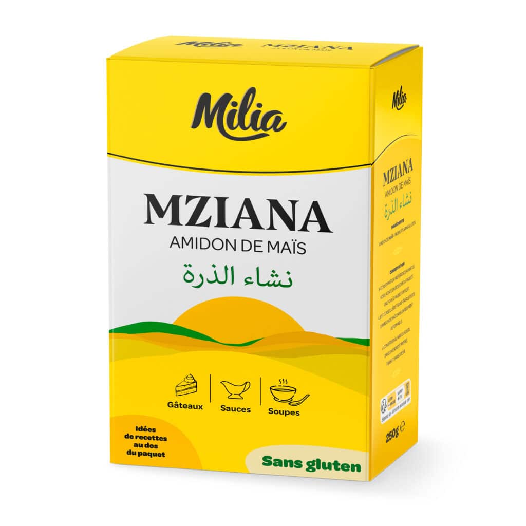 Mziana amidon de maïs 250 g MILIA pour pâtisserie et sauces