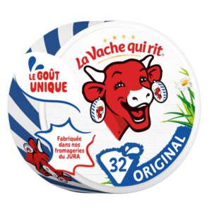 La Vache qui rit 480 g, boîte de 32 portions de fromage fondu.