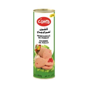 Mortadelle de poulet halal ROBERT 850 g, charcuterie de volaille en format familial.