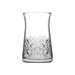 Verres à thé Timeless PASABAHCE en verre travaillé au design élégant.