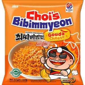Ramen au gouda CHOI’S RAMYEON 123 g, nouilles instantanées au fromage.