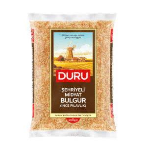 Duru brand bulgur bag (ince pilavlık) with a windmill image on the label and a red DURU logo, 5 kg