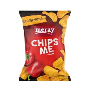 Bag of Meray Chips Me red paprika flavored potato chips.
